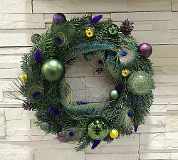 Tons vert, bleu et doré