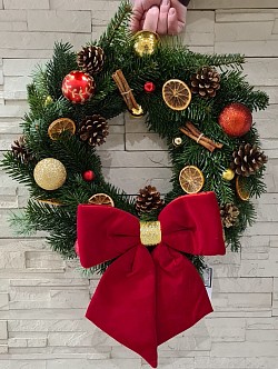 Couronne rouge et doré