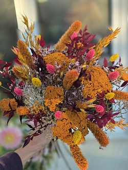 Tons automnal avec une pointe de rose