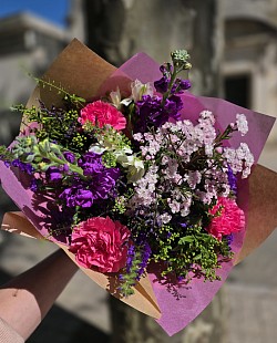 Tons violet et rose foncé